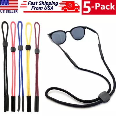 5-Pack Neck Strap Sport Sunglass Eyeglass Read Glass Cord String Lanyard Holder • $5.49