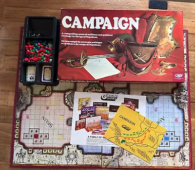 Vintage Campaign Board Game 1974 Waddingtons • £10