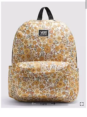 NWT Vans Backpack Hippie 60s 70s Floral Mushrooms Flowers Butterflies Vintage • $24.99