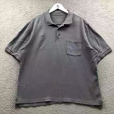 Cabela's Polo Shirt Men's XXL Short Sleeve Pocket Gray • $9.99