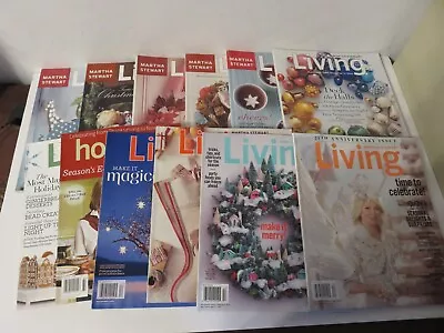 Martha Stewart Living Christmas Holiday 12 Magazine Book Lot 1997-2015 55 65 75 • $59.99