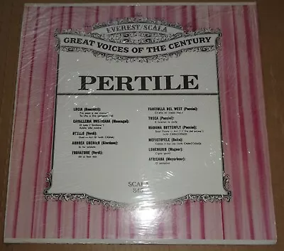 PERTILE - Great Voices Of The Century Everest/Scala SC-845 SEALED • $6
