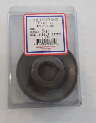 V Belt Pulley W/ Hub 230078 3  OD 7/8  Bore Use With 5L 4L • $16.02