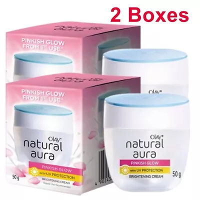 $68.61 • Buy Cream Olay Natural Pinkish Glow UV Protection Moisturizer White Facial Skin50gx2