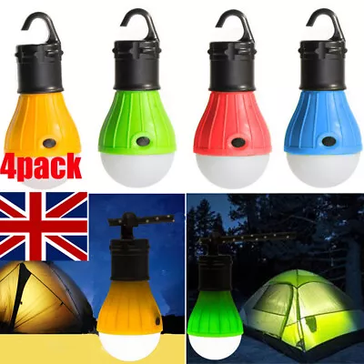 4Pack Portable LED Lantern Camping Light Tent Light Emergency Working Light Bulb • £3.11