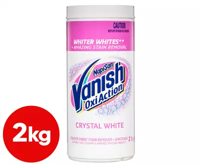 Vanish Napisan OxiAction Crystal White Stain Remover Powder 2kg • $22.58