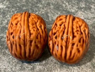 Vintage English Walnuts Salt And Pepper Shakers Arcadia Ceramics • $6