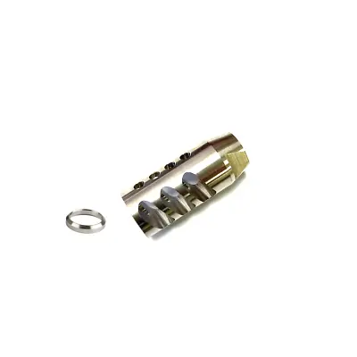 Stainless Muzzle Brake 1/2-28 Thread  .22LR .22  Compensator Ruger 1022 10/22 • $22.99