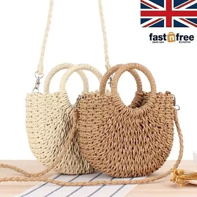 £5 • Buy Women Boho Woven Handbag Summer Beach Tote