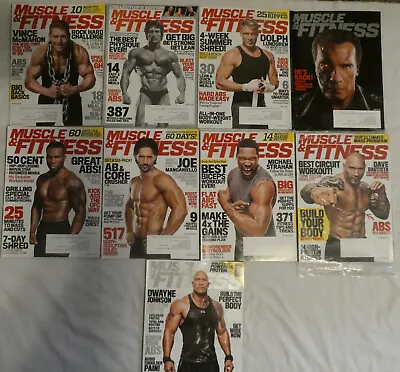 Muscle & Fitness Magazine Lot Of 9 Year 2015  Missing January & February  • $68.99