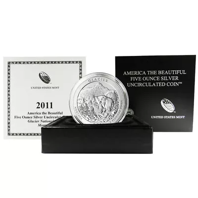 2011-P Burnished Silver ATB Glacier National Park Box OGP & COA • $245