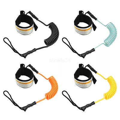 5ft Coiled  Surf Leash Safety Hand Rope For Stand Up Paddle Board Surfboard NEW • $22.68