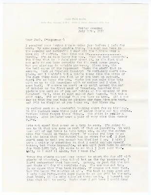 Tab Hunter Island Of Desire 1951 2 Pg Typed Letter Signed To Actor Jack Larson • $4.95