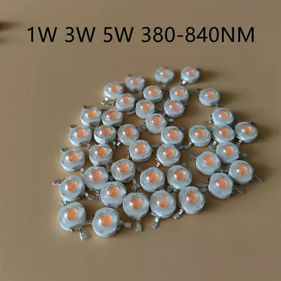 1W 3W 5W Full Spectrum Led Grow Light Chip 380-840nmbest Led Grow Chip 10-1000 • $1.67