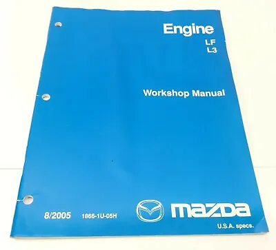 2005 Mazda LF L3 Factory Original Engine Workshop Service Repair Manual • $24.95