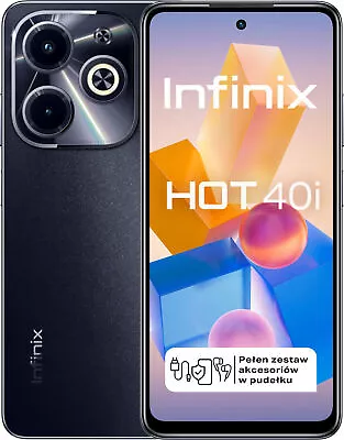 INFINIX Hot 40i 8/256GB 6.56  90Hz Black Factory Unlocked Smartphone • $273.45