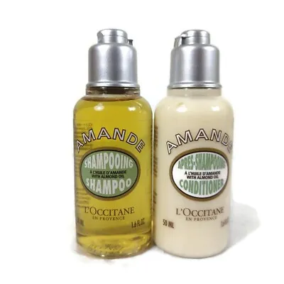 L'Occitane Almond Shampoo And Conditioner 50ml NEW • $19.99