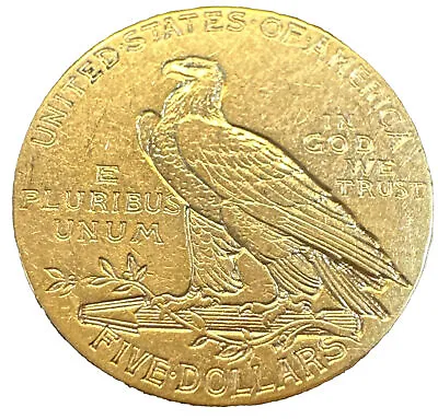 1911 S Indian Gold Half Eagle $5 Coin | Rare San Francisco Date | LOW SURVIVAL • $664.89