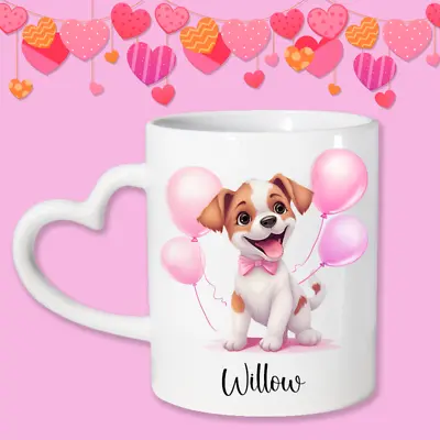 Cute Dog Jack Russell Mug Birthday Valentines Day Gift Present Mum Sister • £10.99