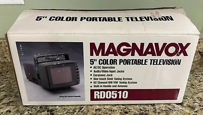 Magnavox Rd0510 5” Color Portable Crt Monitor Tv Works Great View Photos • $99.99