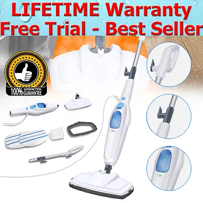12-in-1 Electric Hot Steam Mop Cleaner For Hardwood Tile Laminate Floors Glass • £37.70