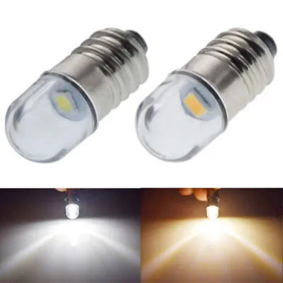 E10 Torch LED Miniature Screw Bulb Clear/Warm White 3V/4.5V/6V/12V Bulb Lamp • $3.66