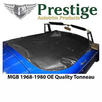 MGB Tonneau Cover Black Factory Quality Vinyl Without Headrest Pockets 1968-1980 • $266