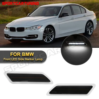 Smoke Bumper Reflector Side Marker Front Left & Right For 12-15 BMW 328i F30 F31 • $32.39