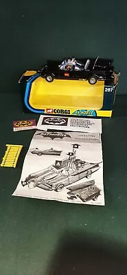 £495.43 • Buy CORGI TOYS BATMOBILE 267 8 SPOKE DEEP DISH WHEELS And Light PURPLE CANOPY RARE