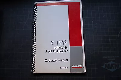 $76.27 • Buy CUSTODIA L700 L750 Front End Loader TRACTOR Owner Operation Manual 1999