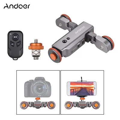 Andoer L4 Electric Auto Dolly Video Car Motorized Track Slider For Canon Camera • $59.99