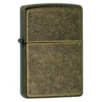 New Zippo Lighter 201FB Antique Brass Finish 90206 AU Genuine • $54.99