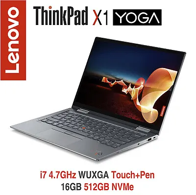 ThinkPad X1 Yoga I7 4.7GHz WUXGA Touch Pen 16GB 512GB IR 3Y Premier+ADP Warranty • $1994.95