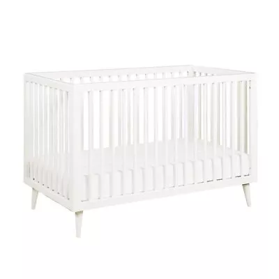 Novogratz Harper 3-in-1 Convertible Baby Crib For Nursery In White • $408.99