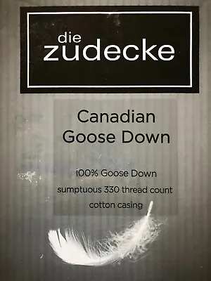 Die Zudecke 9.0 Tog Canadian White Snow Goose Down Duvet - Double - New • £240