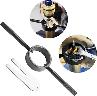 Universal Motorcycle Fork Spring Compressor Tool Kit Radial Pin Spanner & Cartri • $16.99