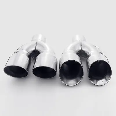 Stainless Steel Angled Quad 3  Out Exhaust Tips For Dodge Charger Road&Track R/T • $146.97