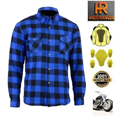 Men Motorbike Flannel Lumberjack Shirts Reinforced With DuPont™ Kevlar® Fiber • $139.99