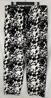 Wrangler Mens XL Flannel Pajama Bottoms Lounge Pants Soft Cow Print Black White • $21.99