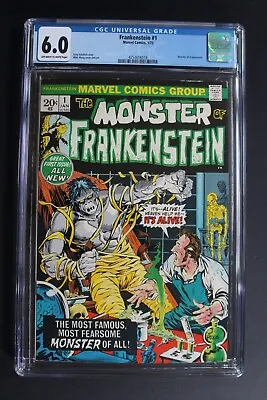 FRANKENSTEIN #1 ORIGIN Solo Marvel 1973 PLOOG 1st Walton Canute Farrell CGC 6.0 • $105