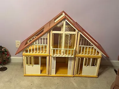 Vintage 1970s Barbie A-Frame Dream House From Mattel - See Photos! • $125