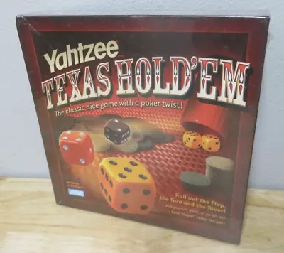 NEW 2004 Hasbro Yahtzee Texas Hold'em Poker Dice Game New Sealed Parker Brothers • $16.99