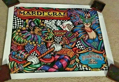 Vintage Gorgeous 2006 Boomtown Casino Mardi Gras Old Poster New Orleans  • $25