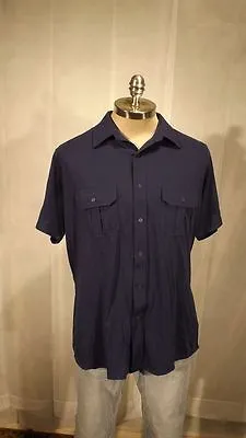 VTG Van Heusen  Players  Button Front Camp Shirt NOS NWT Sz LRG • $30.56