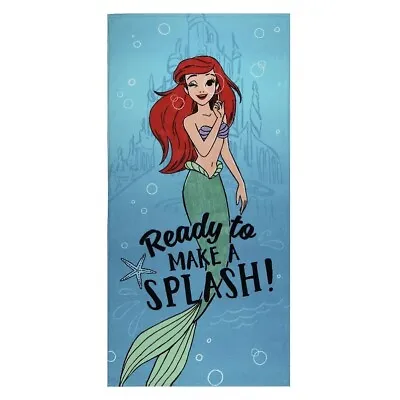 Disney The Little Mermaid Ariel Beach Towel The Big One Cotton 28x58 NEW • $9.99