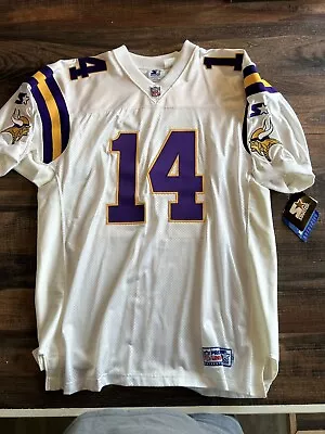 Minnesota Vikings Authentic Starter Jersey Size 52 Brad Johnson Signed Vintage • $210