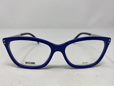 Moschino MOS504 PJP 53-16-140 Denim Blue Plastic Full Rim Eyeglasses Frame /L91 • $75