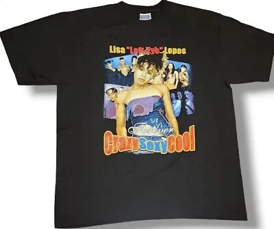 TLC Lisa Left Eye Lopes T Shirt Mens XL Forever Crazy Sexy Cool Rap Vintage 90's • $471.22