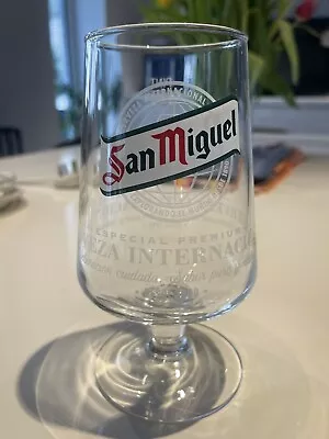 San Miguel Nucleated Pint Glass BRAND NEW • £6.95