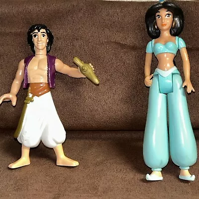 Vintage Disney Jasmine & Aladdin Figure Lot • $0.99